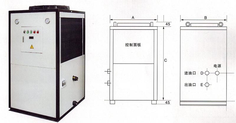 油冷機外形尺寸圖